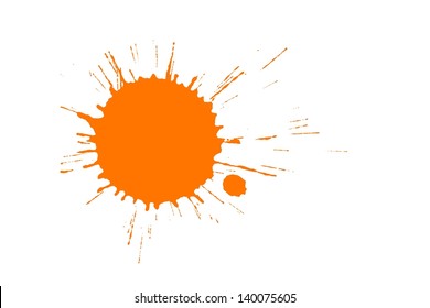 Orange Paint Splash