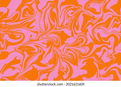Orange and Pink random swirls