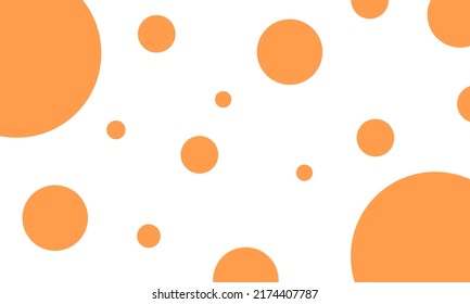 Orange Polkadot Background For Project Presentation And Another Occasion