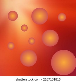 Orange Polkadot For Background Or Wallpaper