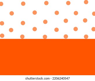 Orange Polkadot Pastel Colorful Background . Cute Wallpaper .