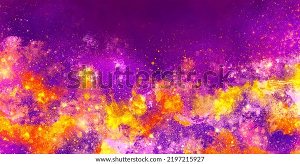 Orange and Purple Halloween Abstract Backgrounds