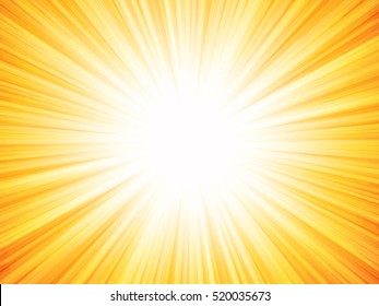 Orange Rays Summer Background