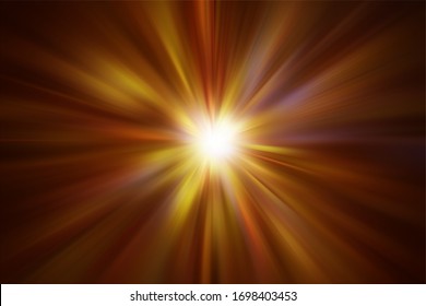  Orange And Red Sunbeam Burst Of Light