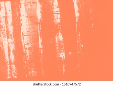 Orange Screen Print Texture. Artistic Background.