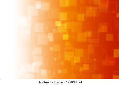 Orange Square Abstract Background