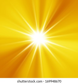 Orange Sunburst Summer Holiday Background Stock Illustration 169948670 ...