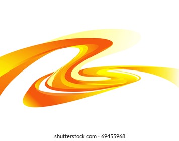 orange swirl