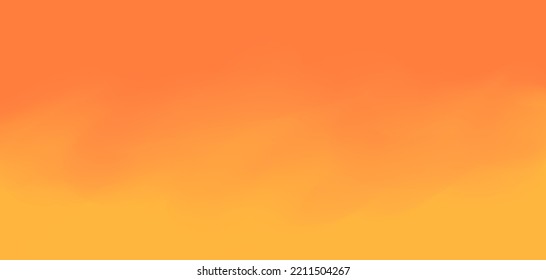 Orange Yellow Gradiant Illustration Sunset