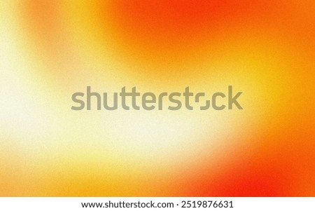 Orange Yellow Gradient Abstract Background. Colorful Red Radiant Blurred Gradient with Grain Texture Effect Good For Wallpaper, Poster, copy space
