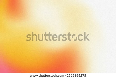 Orange Yellow Gradient Abstract Background. Colorful Red Radiant Blurred Gradient with Grain Texture Effect Good For Wallpaper, Poster, copy space
