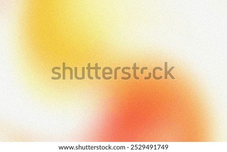 Orange Yellow Gradient Abstract Background. Colorful Red Radiant Blurred Gradient with Grain Texture Effect Good For Wallpaper, Poster, copy space
