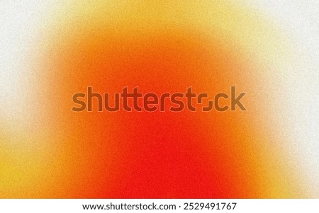 Orange Yellow Gradient Abstract Background. Colorful Red Radiant Blurred Gradient with Grain Texture Effect Good For Wallpaper, Poster, copy space
