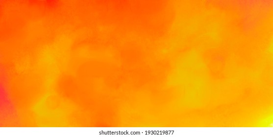 Orange Yellow Hot Warm Abstract Simple Sunny Background With Color Mixing