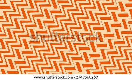 Orange zigzag pattern filling the frame with a repeating geometric motif and uniform color.