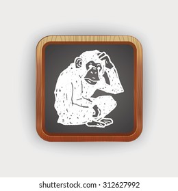 orangutan monkey doodle