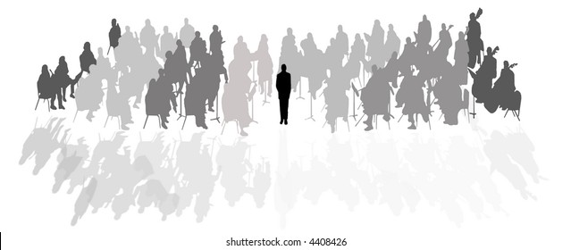 Orchestra In Silhouette