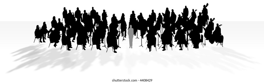 Orchestra In Silhouette