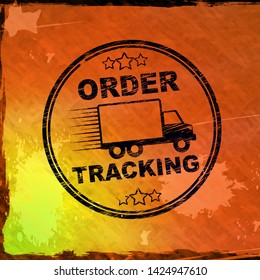Order tracking enables checking the status of an order. Find delivery time or date - 3d illustration