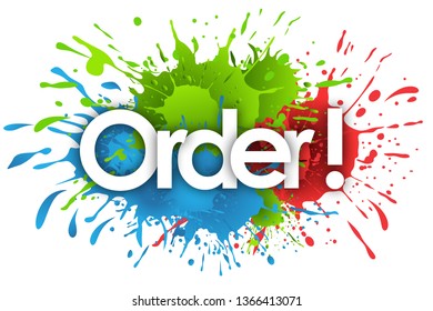 order word in splash’s background