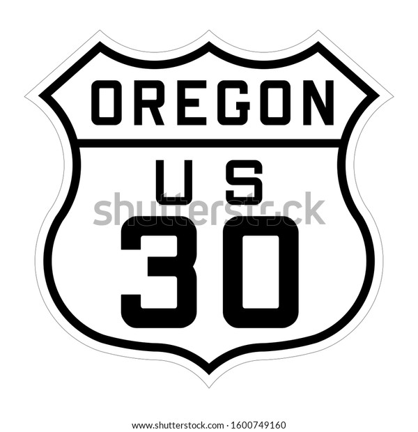 Oregon us route 30\
sign