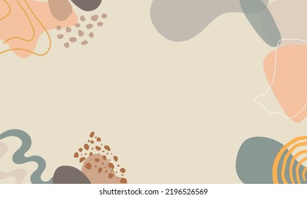 Organic Frame Aesthetic Simple Modern Frame Stock Illustration ...