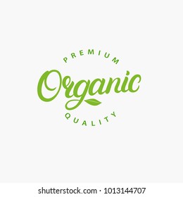 Organic Hand Written Lettering Logo Label Stock Illustration 1013144707 ...