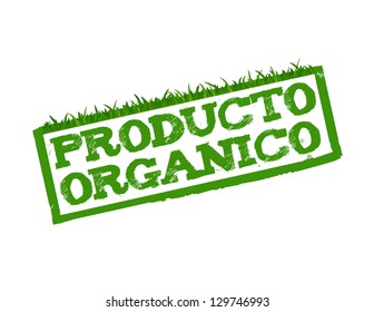 Organic Product sign in Spanish isolated in white. - Shutterstock ID 129746993