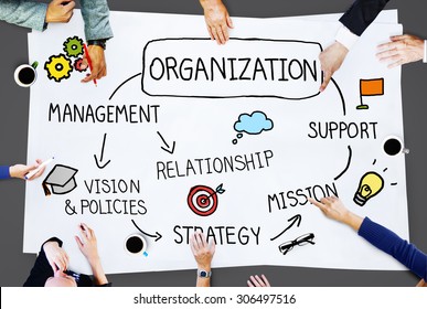 Organization Management Team Group Company Concept Stock Illustration ...