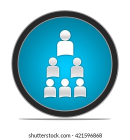 Organizational Chart Button Isolated 스톡 일러스트 421596868 | Shutterstock