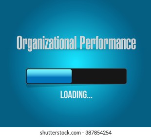 organizational performance loading bar sign concept illustration design graphic