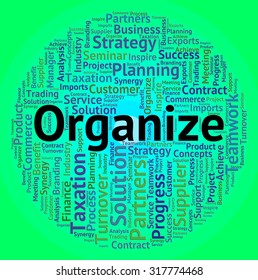 Organize Word Showing Managed Structured And Manage
