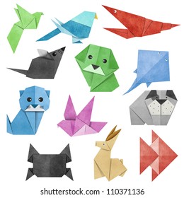 Origami Animal Made From Recycle Paper