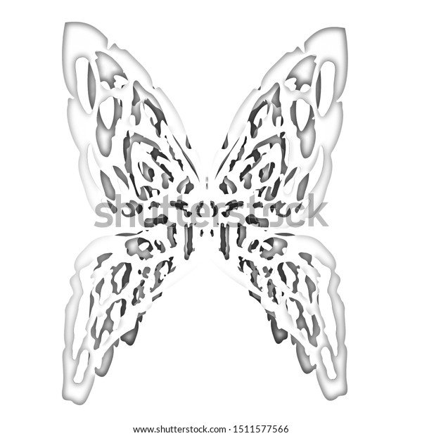 Download Origami Paper Butterfly 3d Illustration Pencil Stock Illustration 1511577566