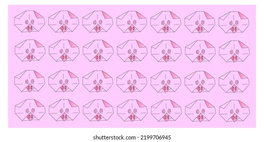 
Origami Wallpaper.
Pink Little Piggies