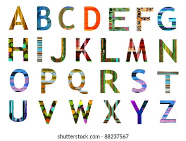 Hand Drawn Creative Alphabet Vector Stock Vector (Royalty Free) 537445867