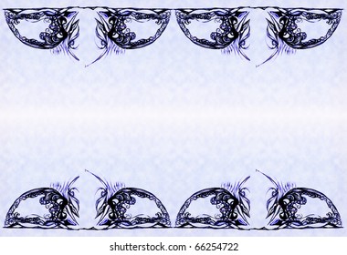 An original background is the drawn elements of decorative pattern on a background apaper