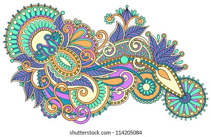 Original Hand Draw Line Art Ornate Stock Vector (Royalty Free) 113420368