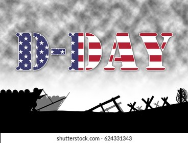 Original Illustration Allied Dday Invasion Europe Stock Illustration ...