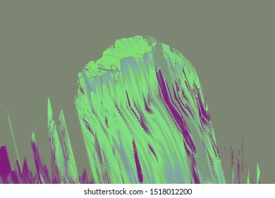 Original modern background with dead pixel and bug, glitch and error signal. Optical distortion, overlapping geometric. It can be used for web design, printed products and visualization of music. 