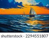 oil painting sea