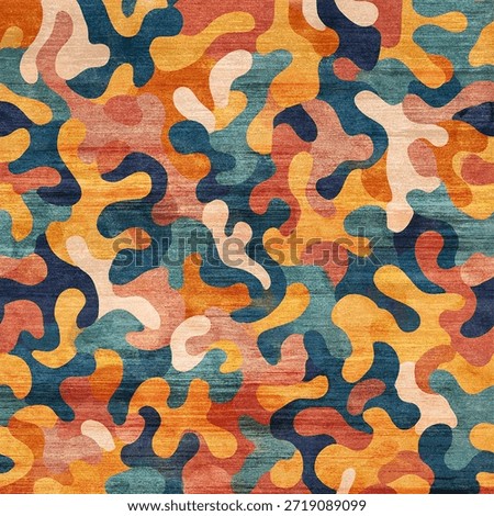 Original vintage Geometric modern Pattern with trending colors in high resolution
