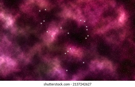 Orion star constellation, Night sky, Cluster of stars, Deep space, Hunter constellation 