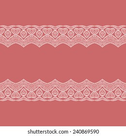 Ornamental Lace Pattern Doily Border