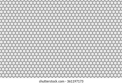 Orthographic View Of A Hexagon Grid Texture