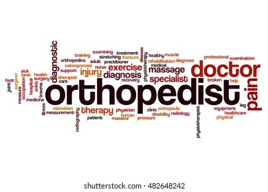 Orthopedist word cloud concept - Powered by Shutterstock