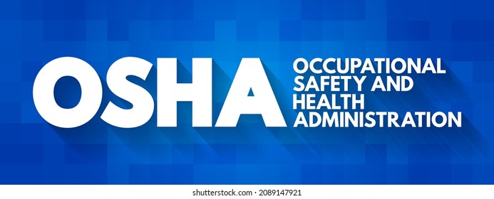 Osha Occupational Safety Health Administration Acronym Stock 