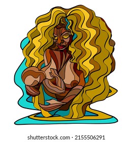 Oshun, Deity Of Yoruba (African) Mythology.  Worshiped In Brazil In Candomblé Religions And In Cuba In Santeria.