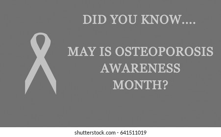 Osteoporosis Awareness Month is May.  - Powered by Shutterstock