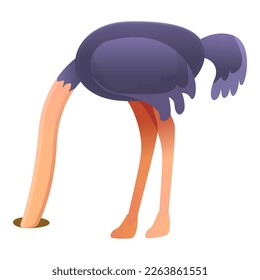 Ostrich hide head icon